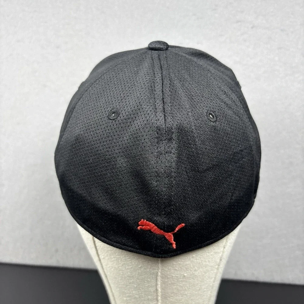PUMA Men's Evercat Luke Stretch Fit Cap Red Black Adult Size S/M NWOT Hat‎